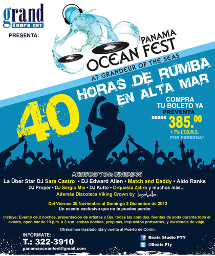 panama ocean fest 2012 flyer